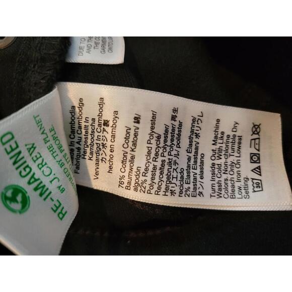 NWOT J Crew Size 26" black denim mid-rise flare crop jeans - Picture 4 of 4